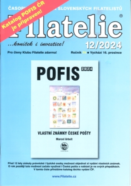 CZ FILATELIE 2024 / 01 - 12 - kompletní ročník